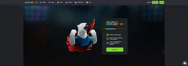 Página principal de Coolbet Casino