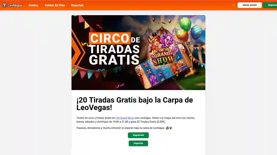 LeoVegas giros gratis
